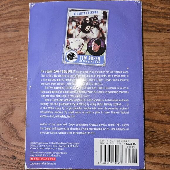 Football Hero by Tim Green Scholastic Paperback Youth Sports Fiction Adventure - Picture 4 of 6
